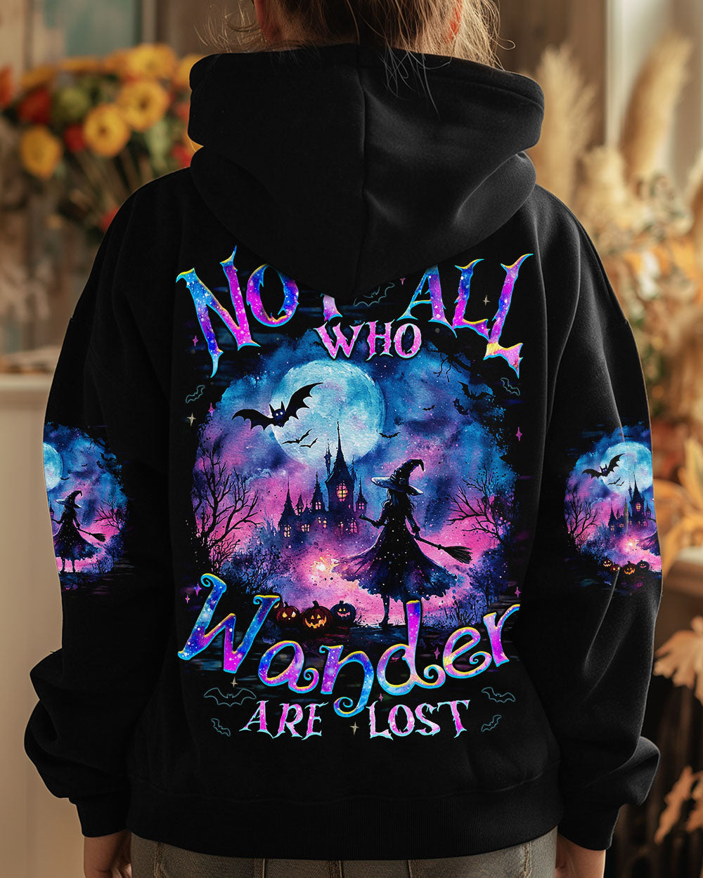 BLISSCORNERS NOT ALL WHO WANDER ARE LOST HALLOWEEN ALL OVER PRINT