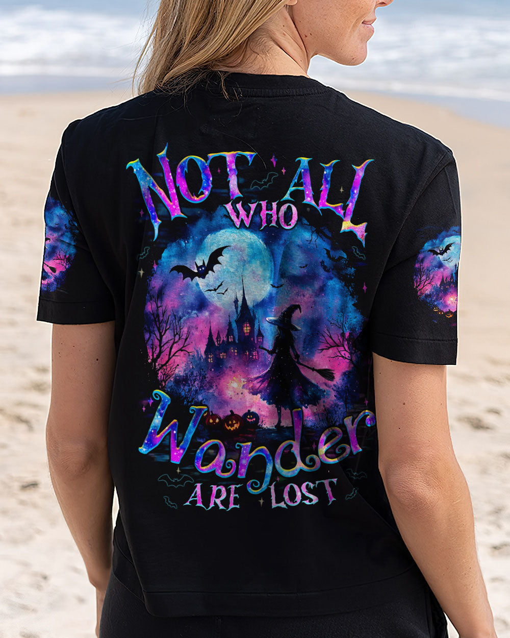 BLISSCORNERS NOT ALL WHO WANDER ARE LOST HALLOWEEN ALL OVER PRINT