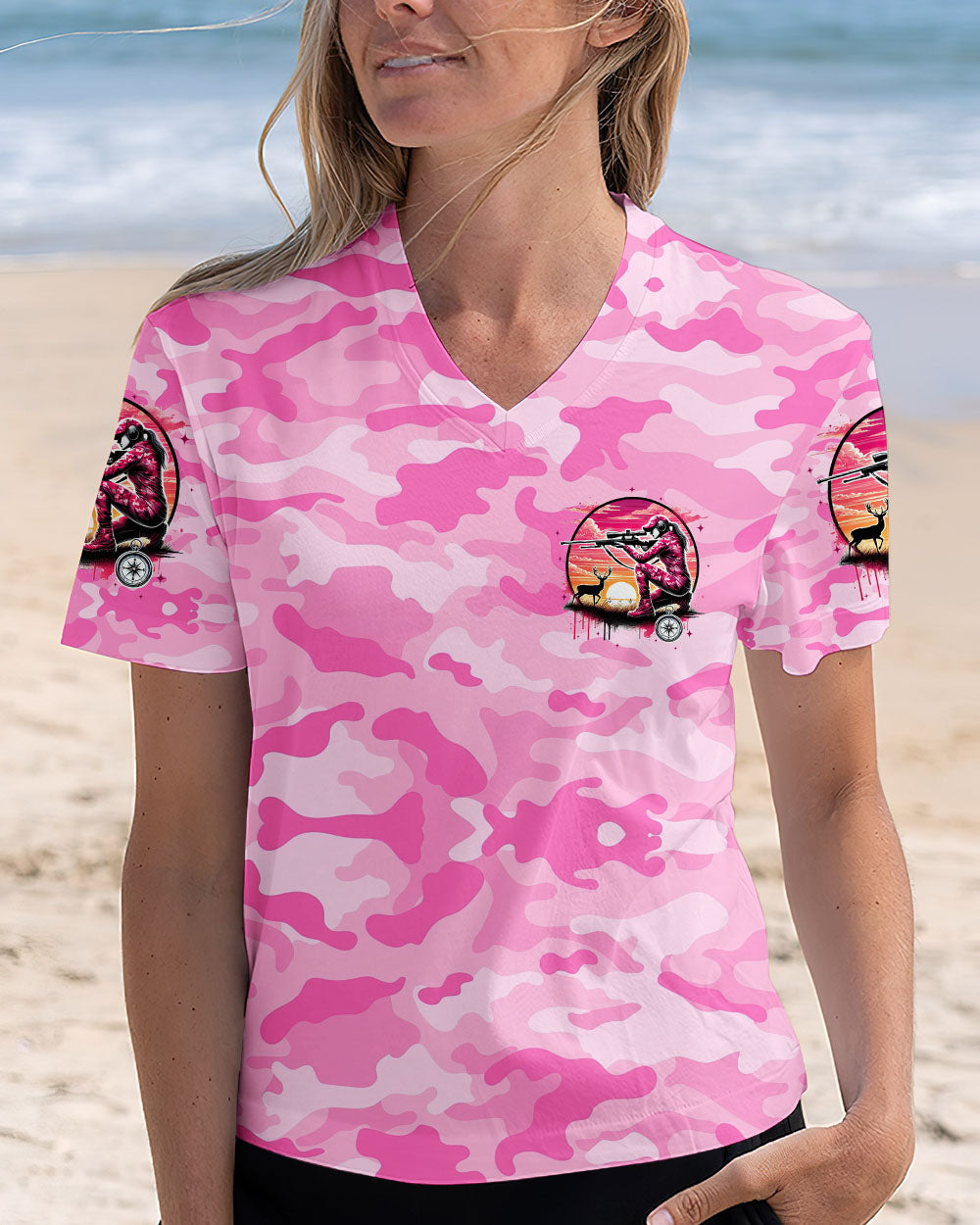 BLISSCORNERS GIRLS MAKE HUNTING LOOK GOOD ALL OVER PRINT