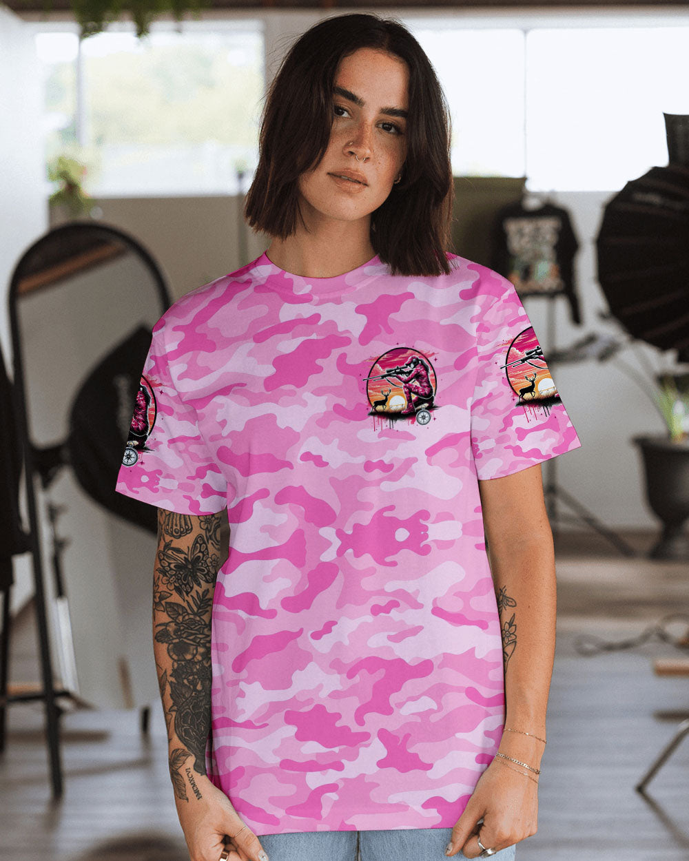 BLISSCORNERS (HOT DEAL) GIRLS MAKE HUNTING LOOK GOOD ALL OVER PRINT