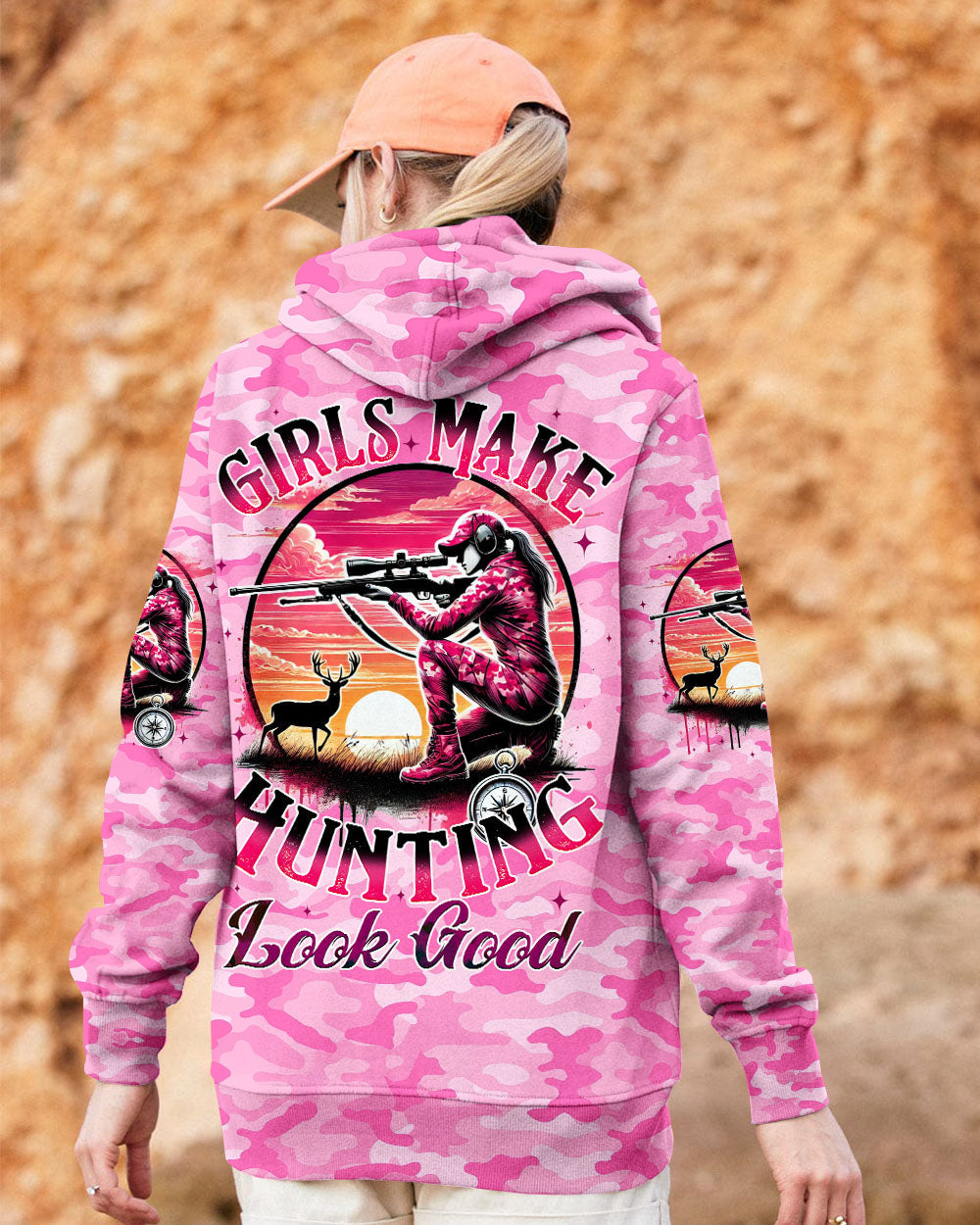 BLISSCORNERS (HOT DEAL) GIRLS MAKE HUNTING LOOK GOOD ALL OVER PRINT