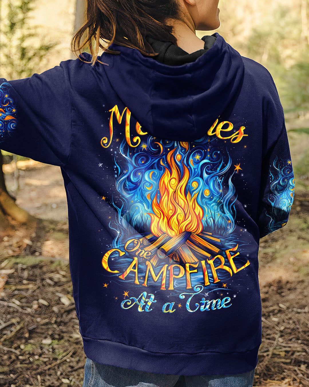BLISSCORNERS MAKING MEMORIES ONE CAMPFIRE AT A TIME ALL OVER PRINT