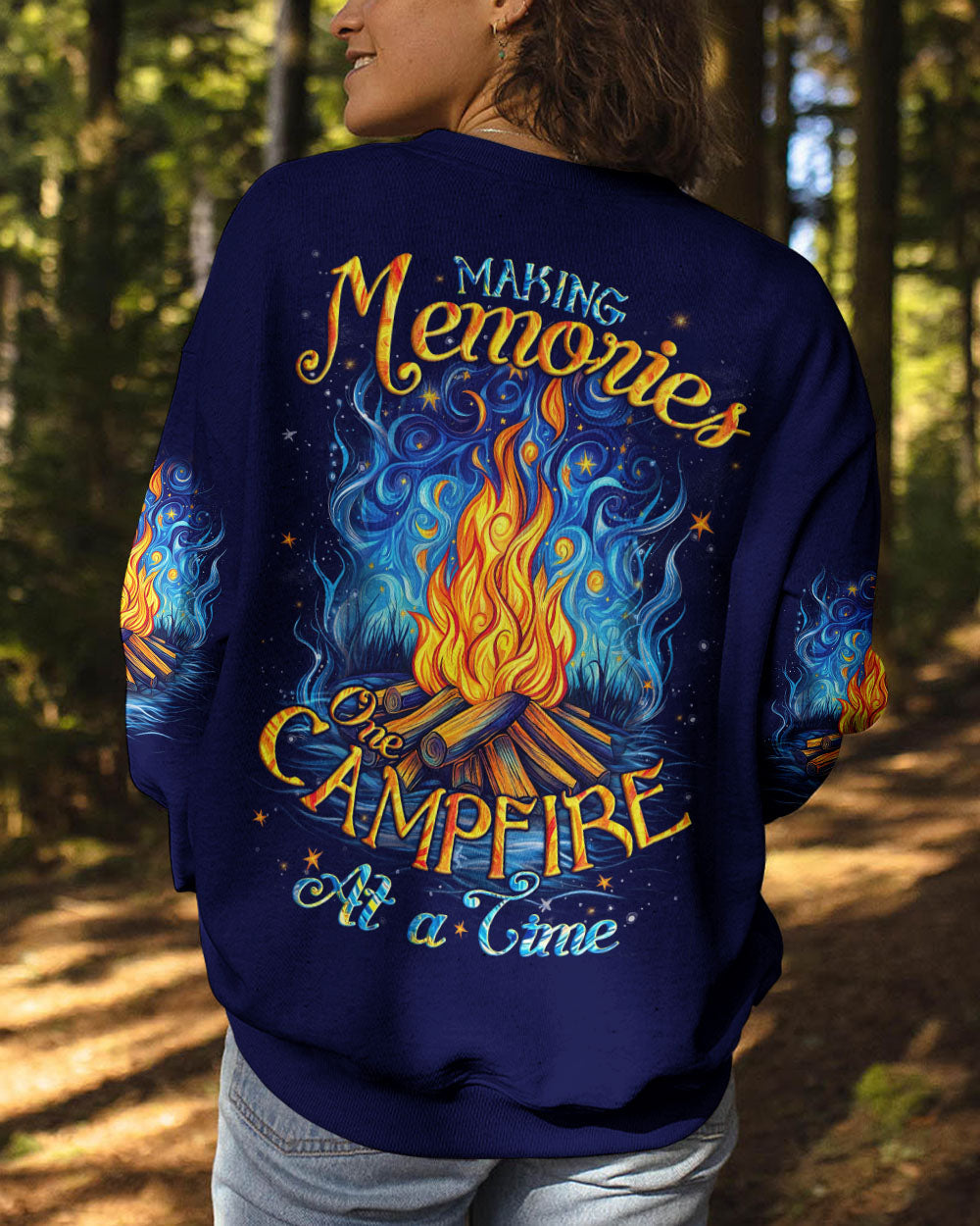BLISSCORNERS MAKING MEMORIES ONE CAMPFIRE AT A TIME ALL OVER PRINT