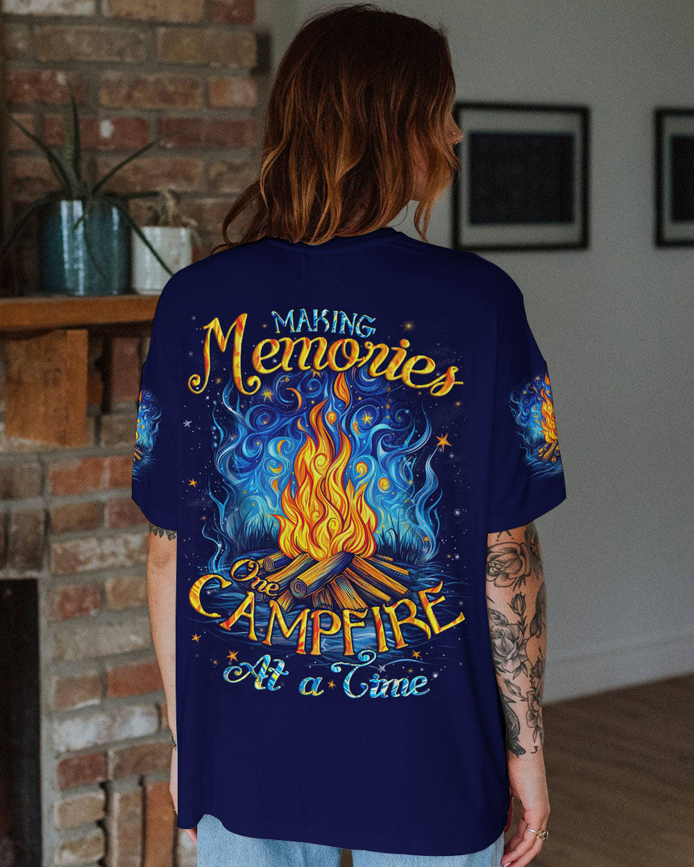 BLISSCORNERS MAKING MEMORIES ONE CAMPFIRE AT A TIME ALL OVER PRINT