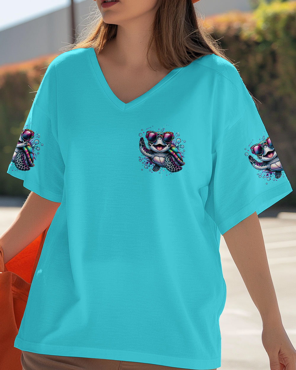 BLISSCORNERS SMELL THE SEA FEEL THE BREEZE TURTLE ALL OVER PRINT