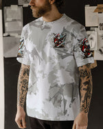 BLISSCORNERS HE'S HUNTING DUCKS SANTA CHRISTMAS ALL OVER PRINT