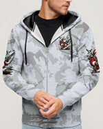 BLISSCORNERS HE'S HUNTING DUCKS SANTA CHRISTMAS ALL OVER PRINT