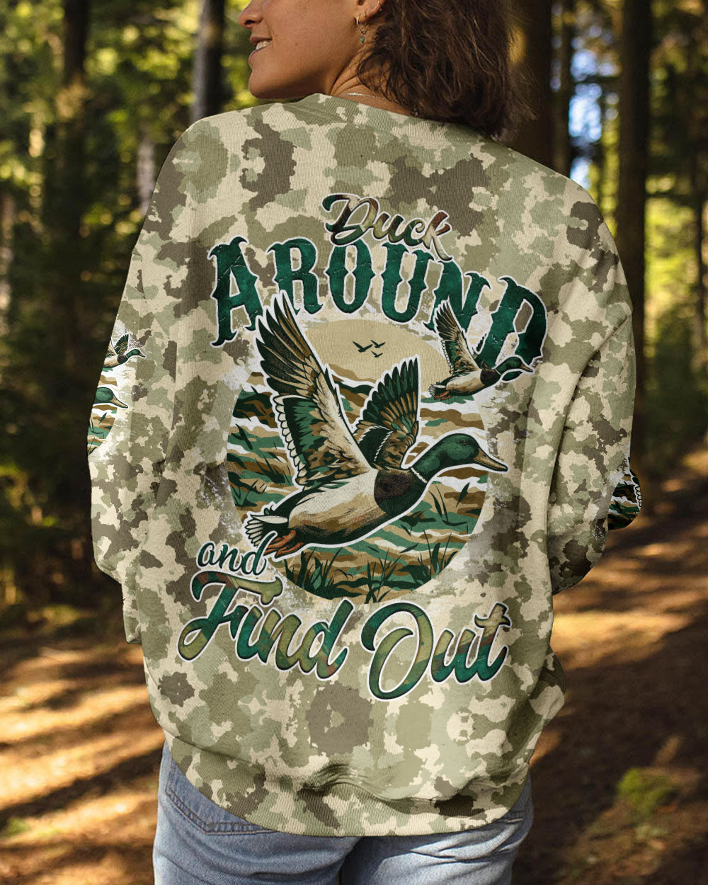 BLISSCORNERS DUCK AROUND AND FIND OUT CAMO ALL OVER PRINT