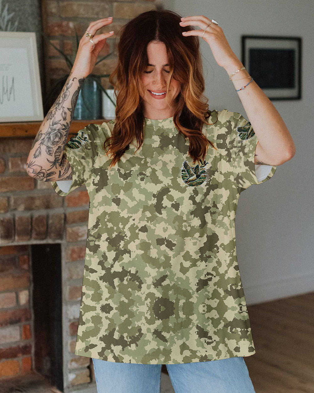 BLISSCORNERS DUCK AROUND AND FIND OUT CAMO ALL OVER PRINT