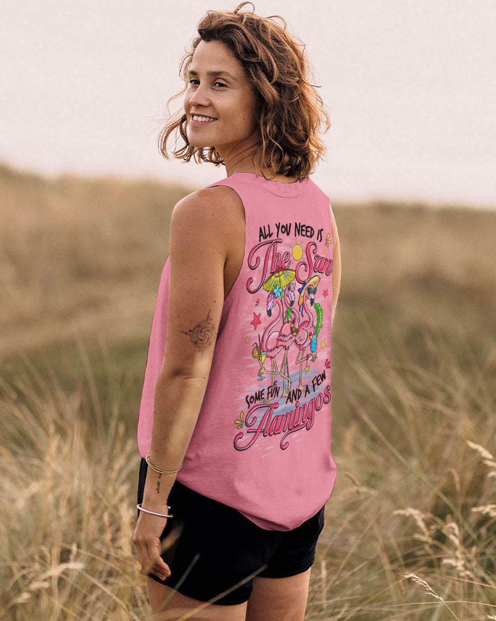 BLISSCORNERS ALL YOU NEED FLAMINGO ALL OVER PRINT