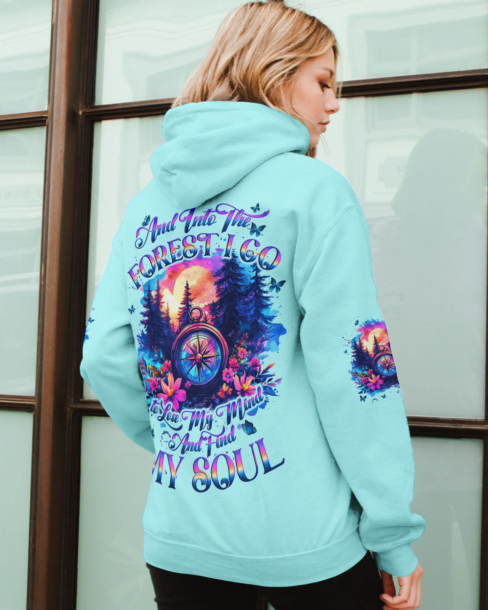 BLISSCORNERS AND INTO THE FOREST I GO COMPASS ALL OVER PRINT