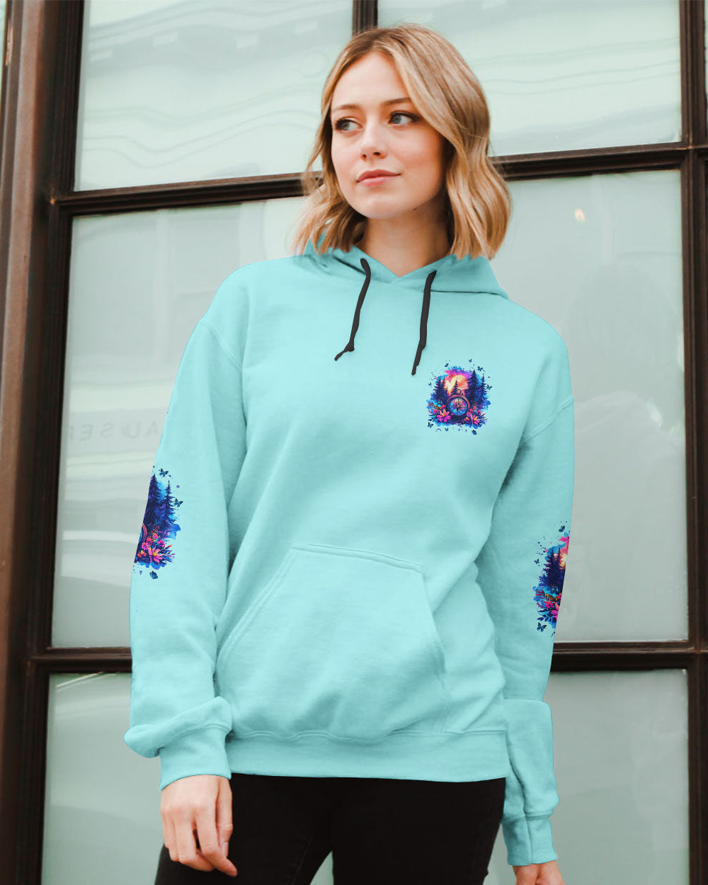 BLISSCORNERS AND INTO THE FOREST I GO COMPASS ALL OVER PRINT