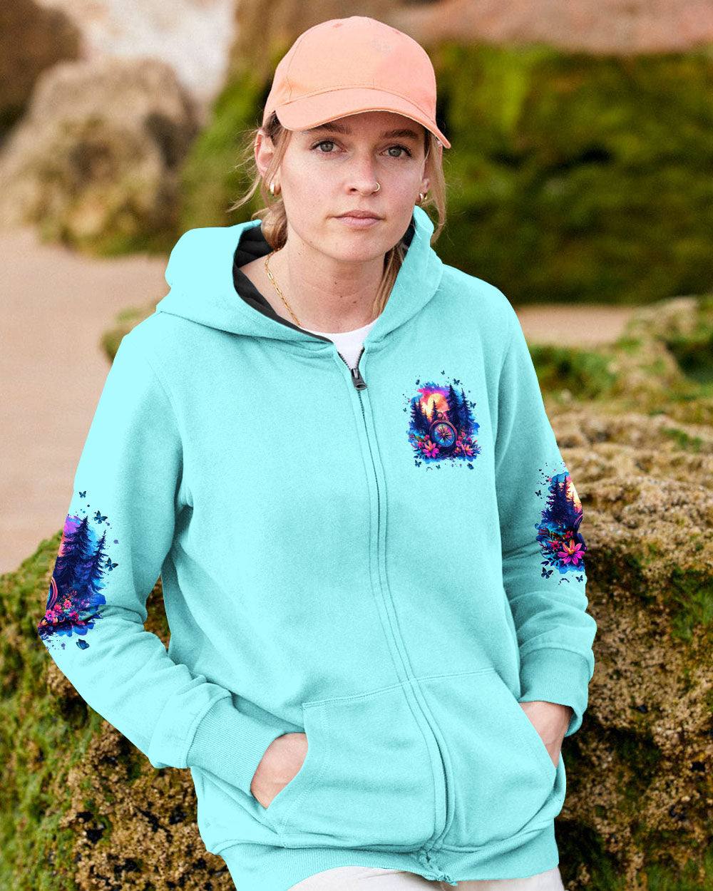 BLISSCORNERS AND INTO THE FOREST I GO COMPASS ALL OVER PRINT