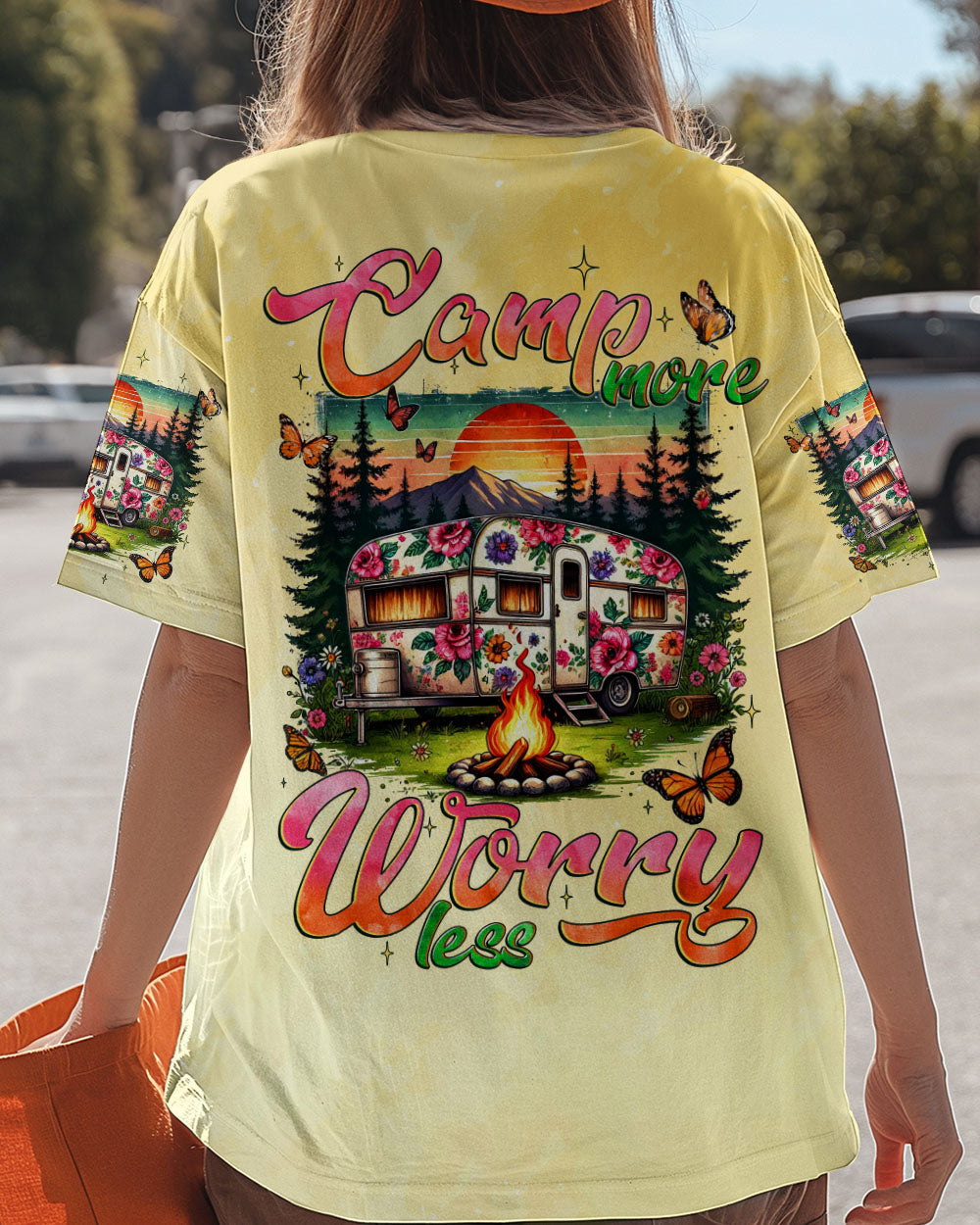 BLISSCORNERS CAMP MORE WORRY LESS ALL OVER PRINT