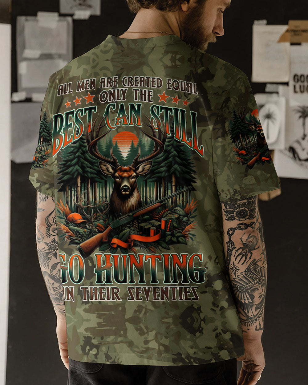 BLISSCORNERS GO HUNTING IN THEIR SEVENTIES ALL OVER PRINT