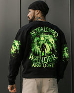 BLISSCORNERS NOT ALL WHO WANDER ARE LOST BIGFOOT ALL OVER PRINT