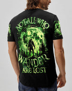 BLISSCORNERS NOT ALL WHO WANDER ARE LOST BIGFOOT ALL OVER PRINT