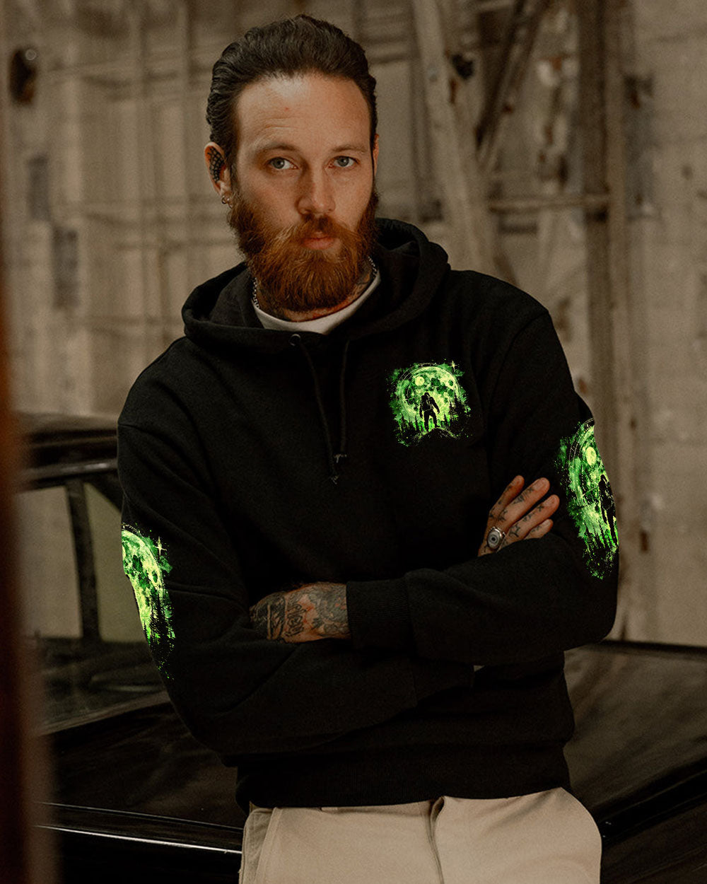 BLISSCORNERS NOT ALL WHO WANDER ARE LOST BIGFOOT ALL OVER PRINT