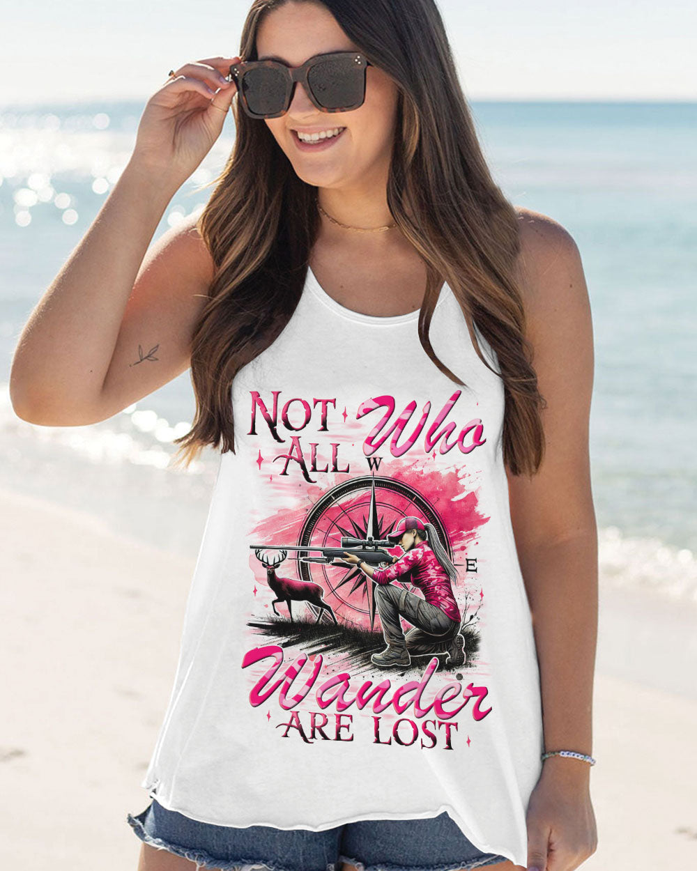 BLISSCORNERS NOT ALL WHO WANDER ARE LOST HUNTING ALL OVER PRINT