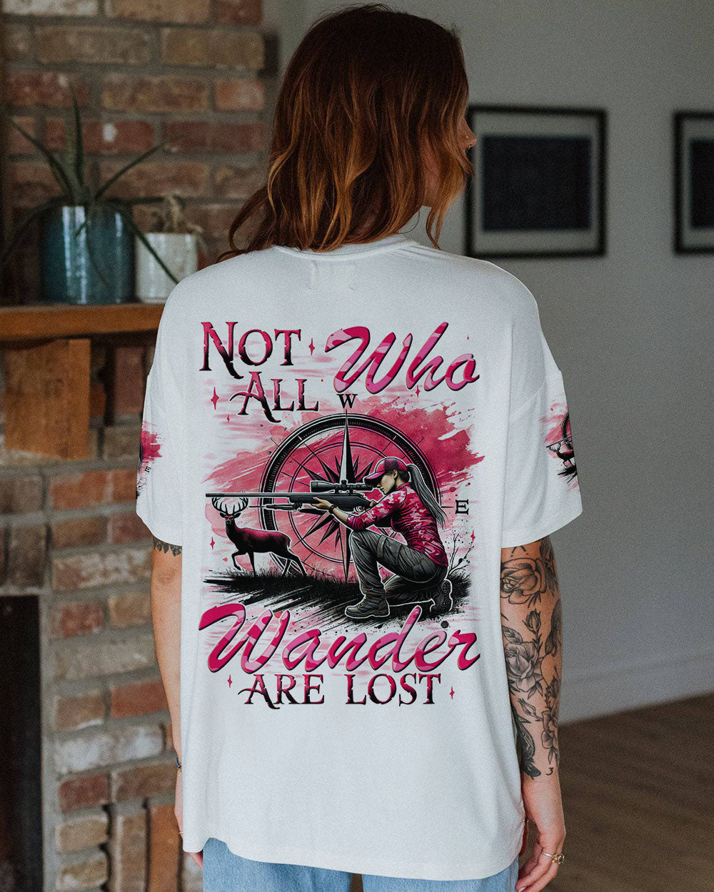 BLISSCORNERS NOT ALL WHO WANDER ARE LOST HUNTING ALL OVER PRINT