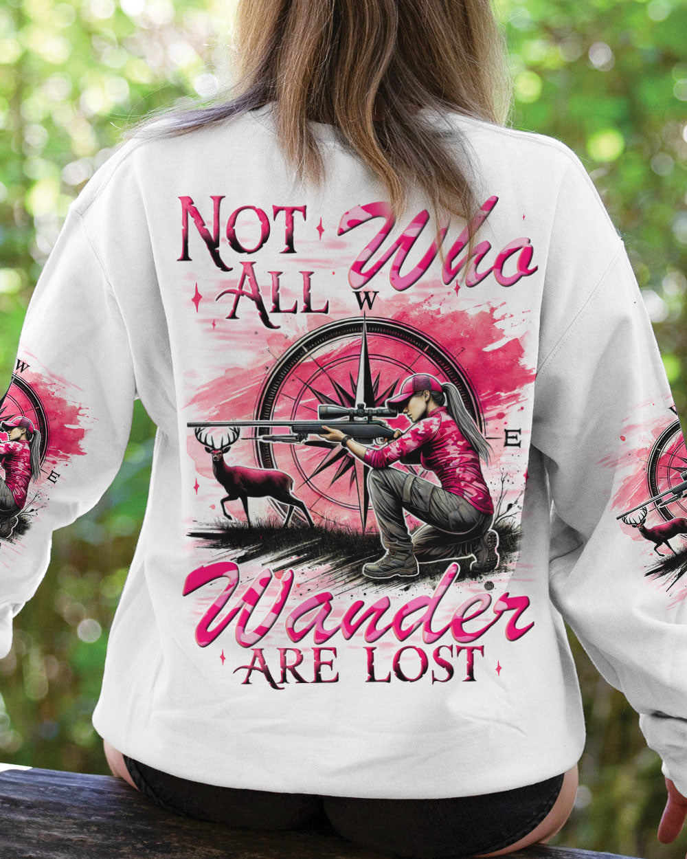 BLISSCORNERS NOT ALL WHO WANDER ARE LOST HUNTING ALL OVER PRINT