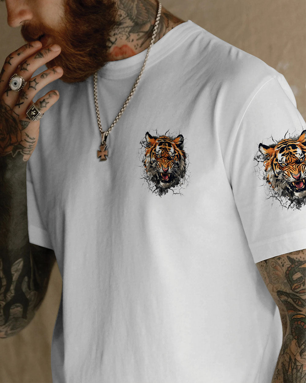 BLISSCORNERS THE CLOSER I GET TO NATURE TIGER ALL OVER PRINT