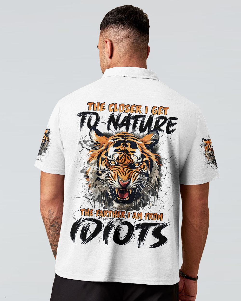 BLISSCORNERS THE CLOSER I GET TO NATURE TIGER ALL OVER PRINT