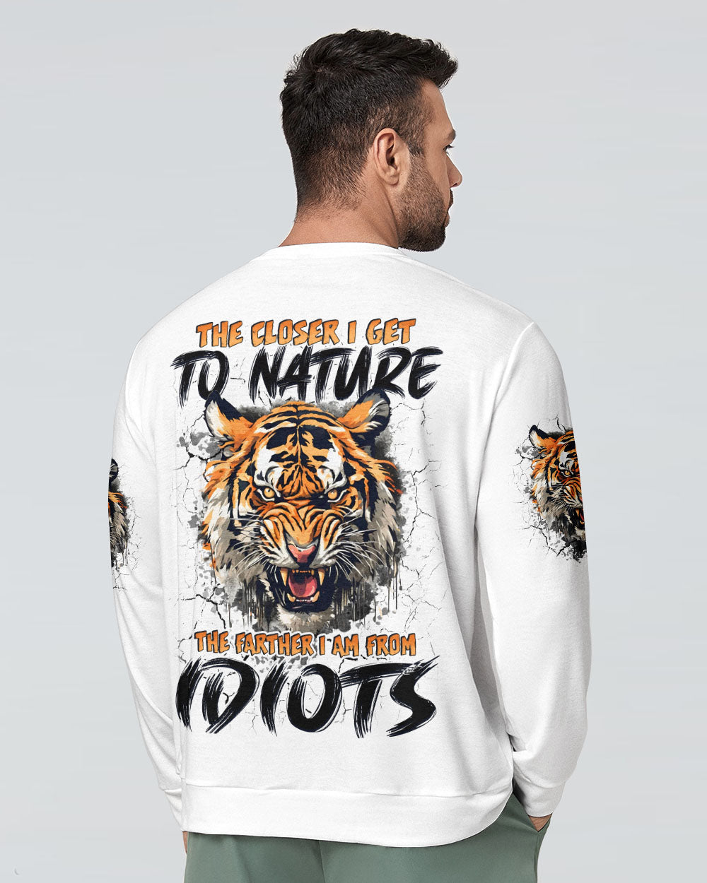 BLISSCORNERS THE CLOSER I GET TO NATURE TIGER ALL OVER PRINT