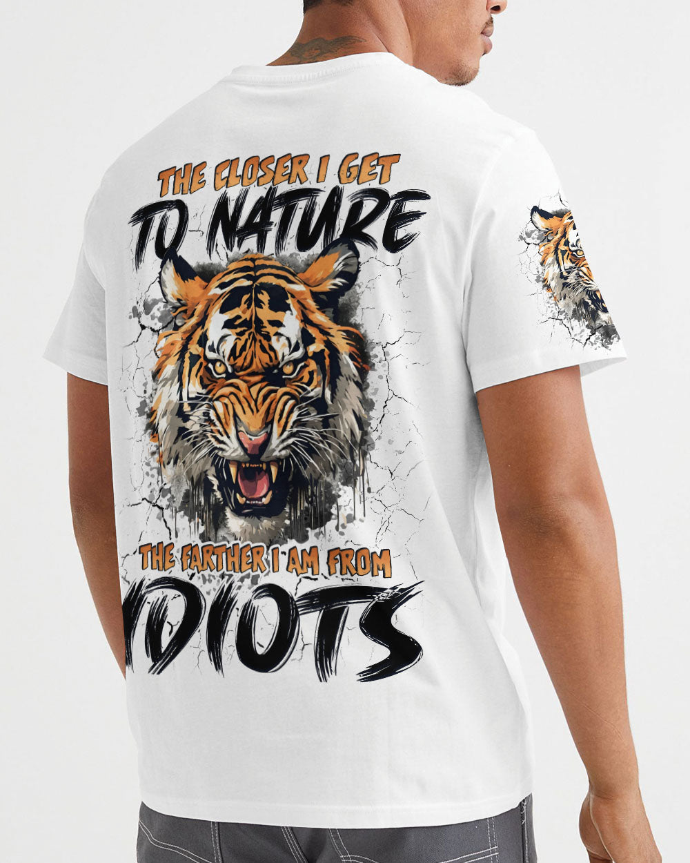 BLISSCORNERS THE CLOSER I GET TO NATURE TIGER ALL OVER PRINT