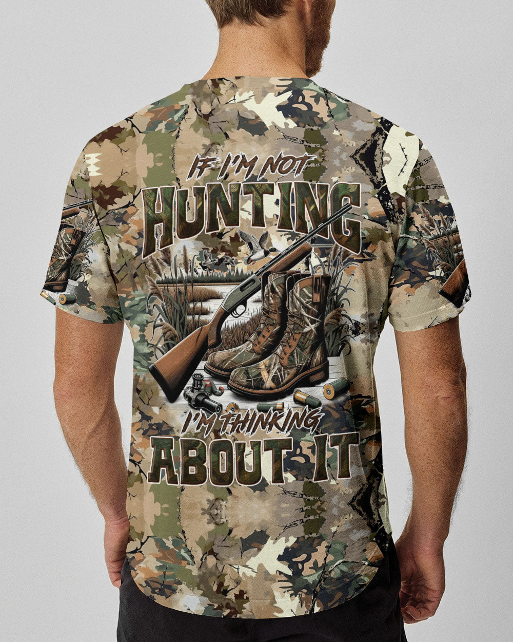 BLISSCORNERS IF I'M NOT HUNTING I'M THINKING ABOUT IT ALL OVER PRINT