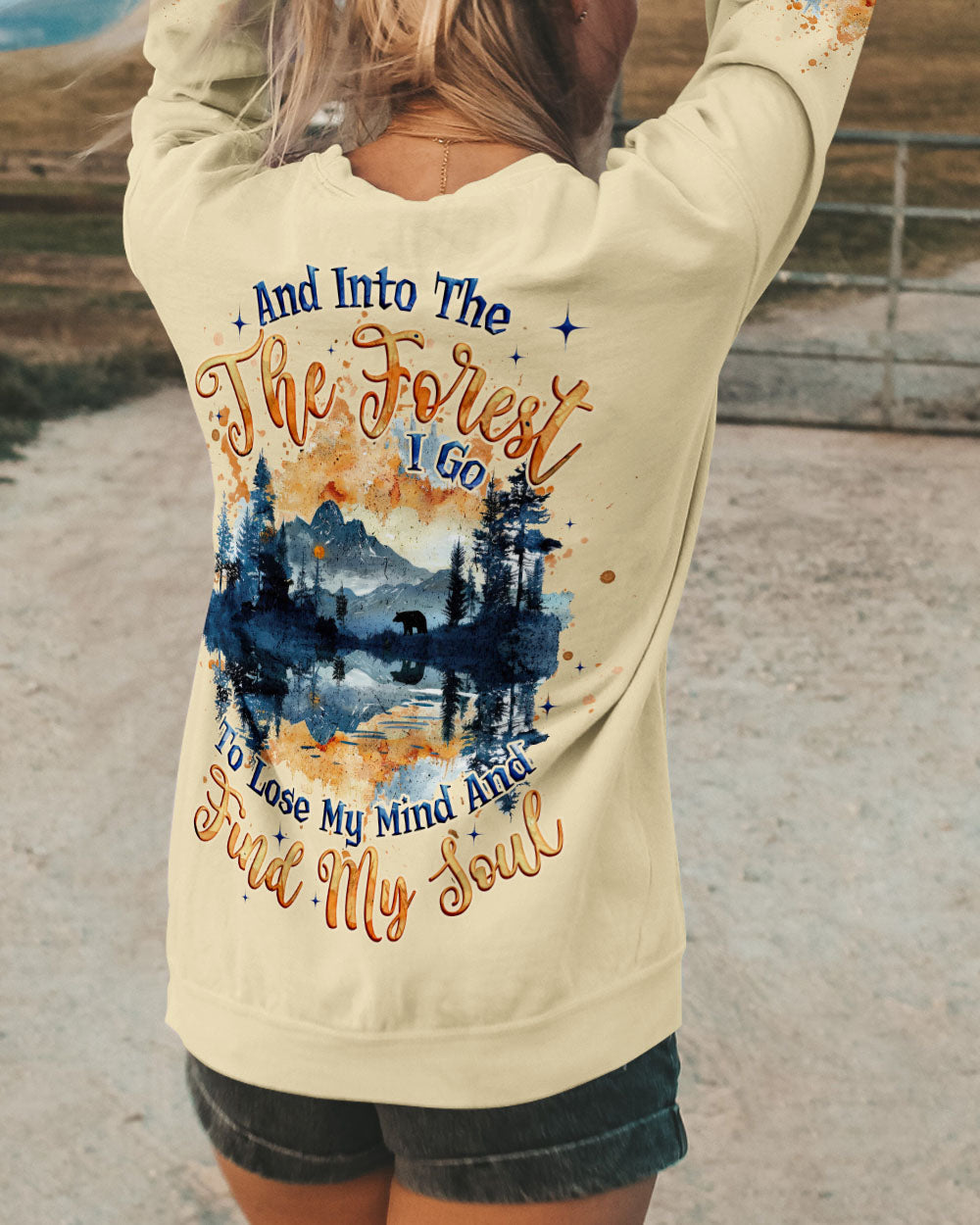 BLISSCORNERS AND INTO THE FOREST I GO ALL OVER PRINT