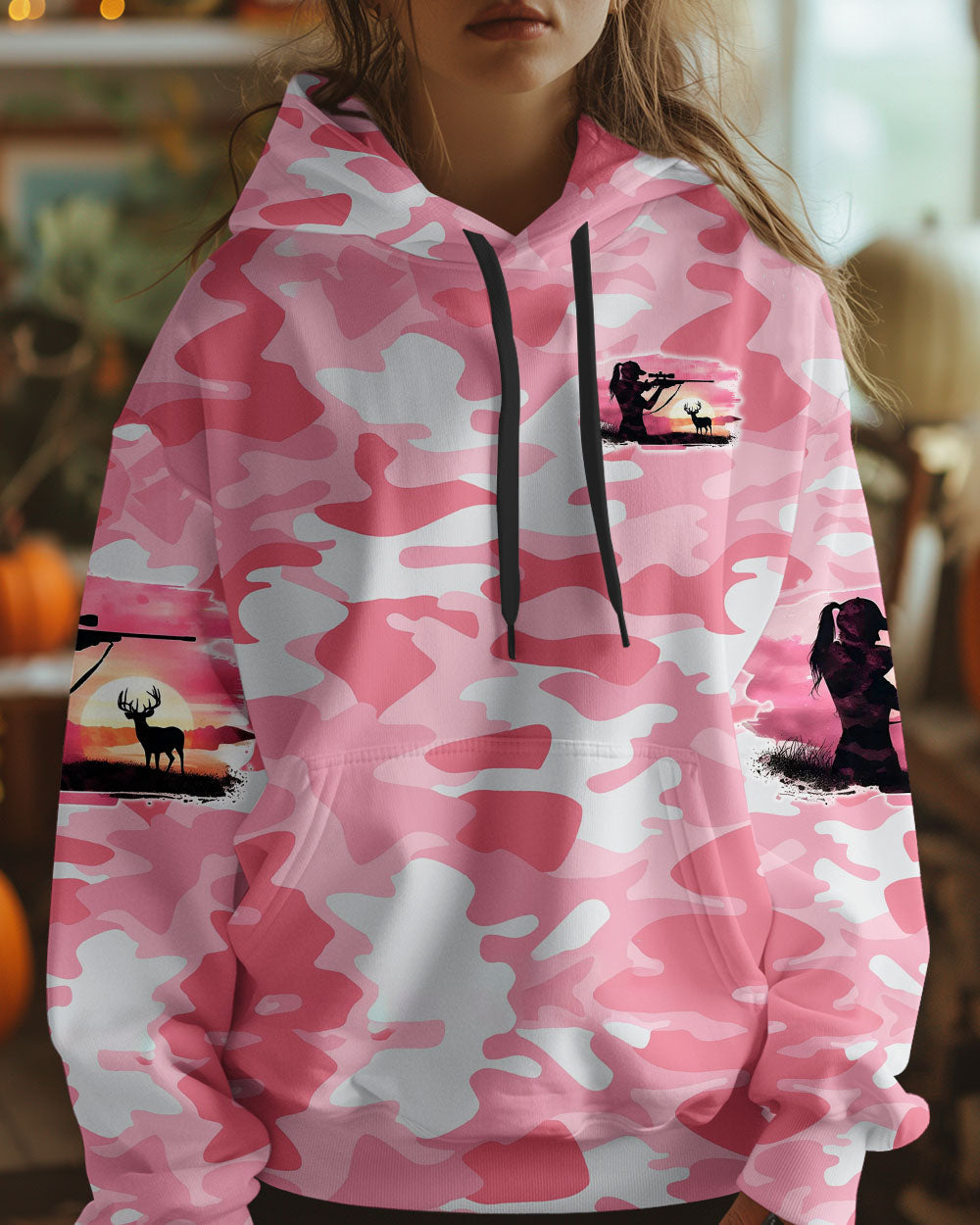 BLISSCORNERS PRETTY IN PINK HUNTING ALL OVER PRINT