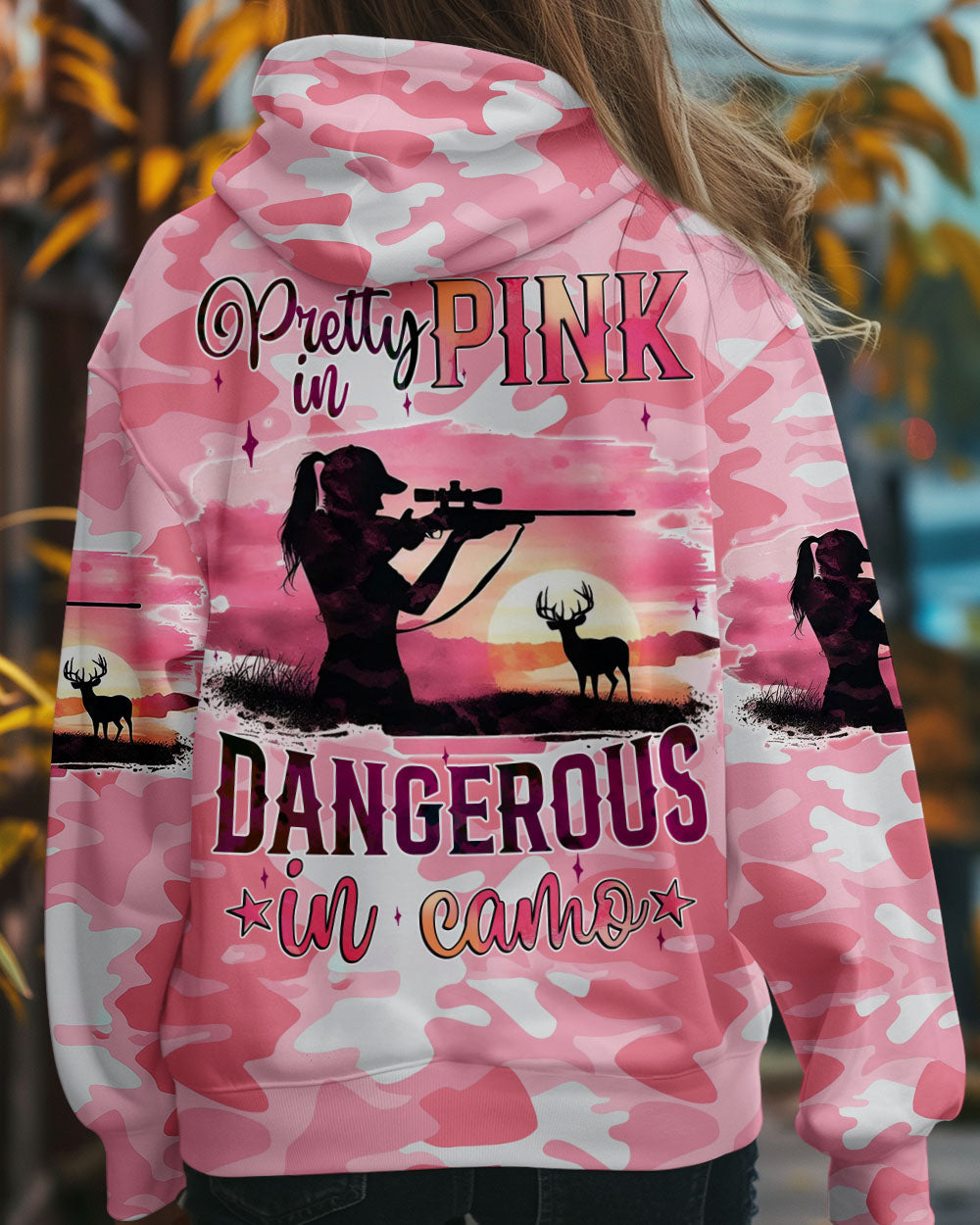 BLISSCORNERS PRETTY IN PINK HUNTING ALL OVER PRINT