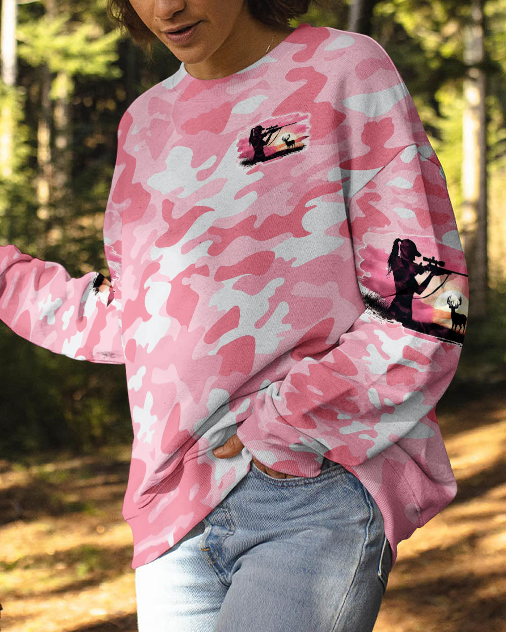 BLISSCORNERS PRETTY IN PINK HUNTING ALL OVER PRINT