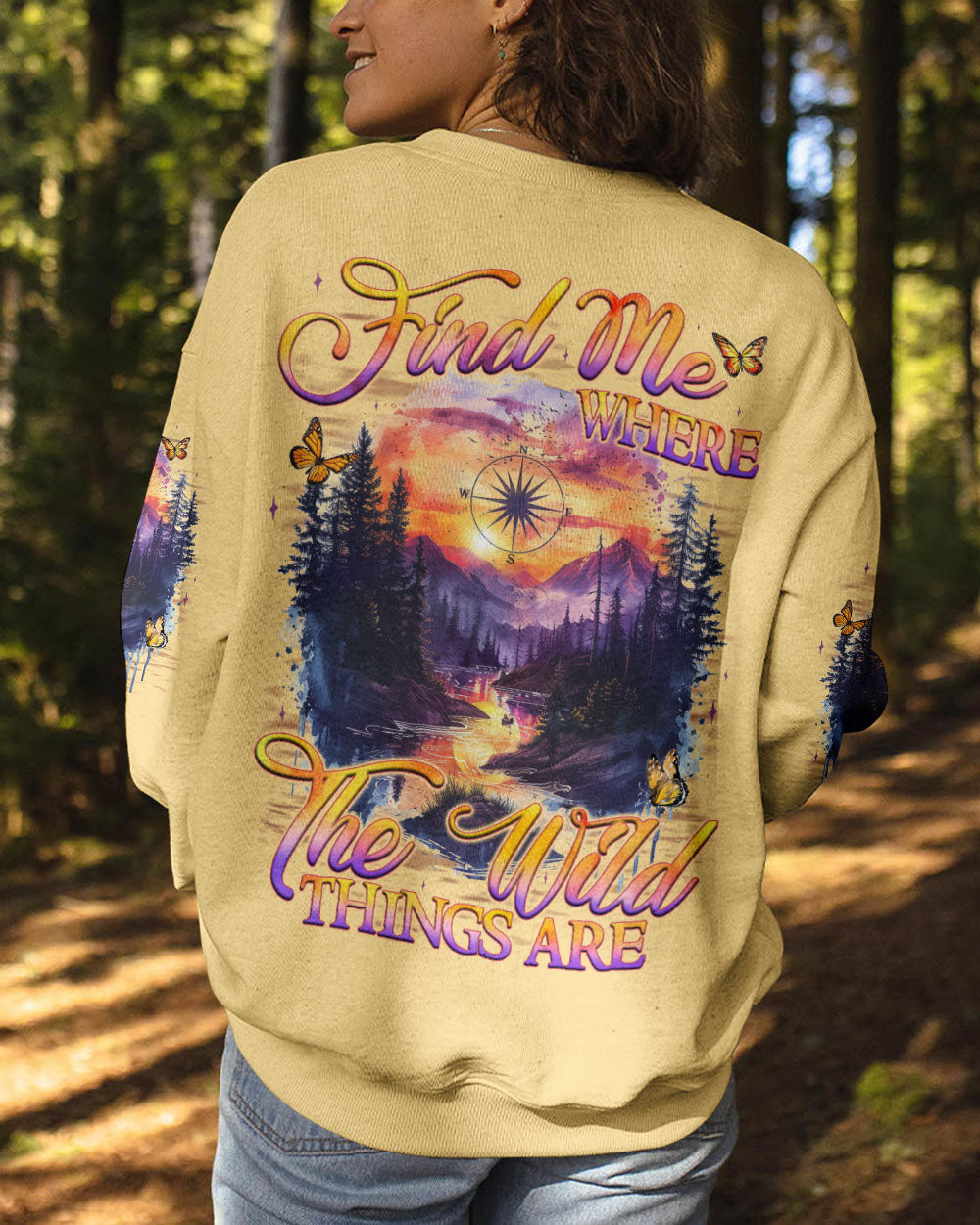 BLISSCORNERS FIND ME WHERE THE WILD THINGS ARE ALL OVER PRINT