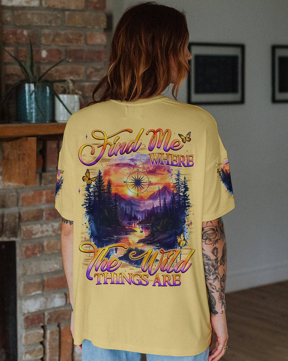 BLISSCORNERS FIND ME WHERE THE WILD THINGS ARE ALL OVER PRINT