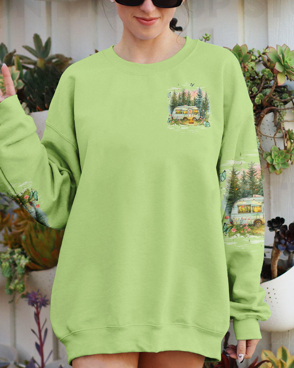 BLISSCORNERS LET'S GO CAMPING ALL OVER PRINT