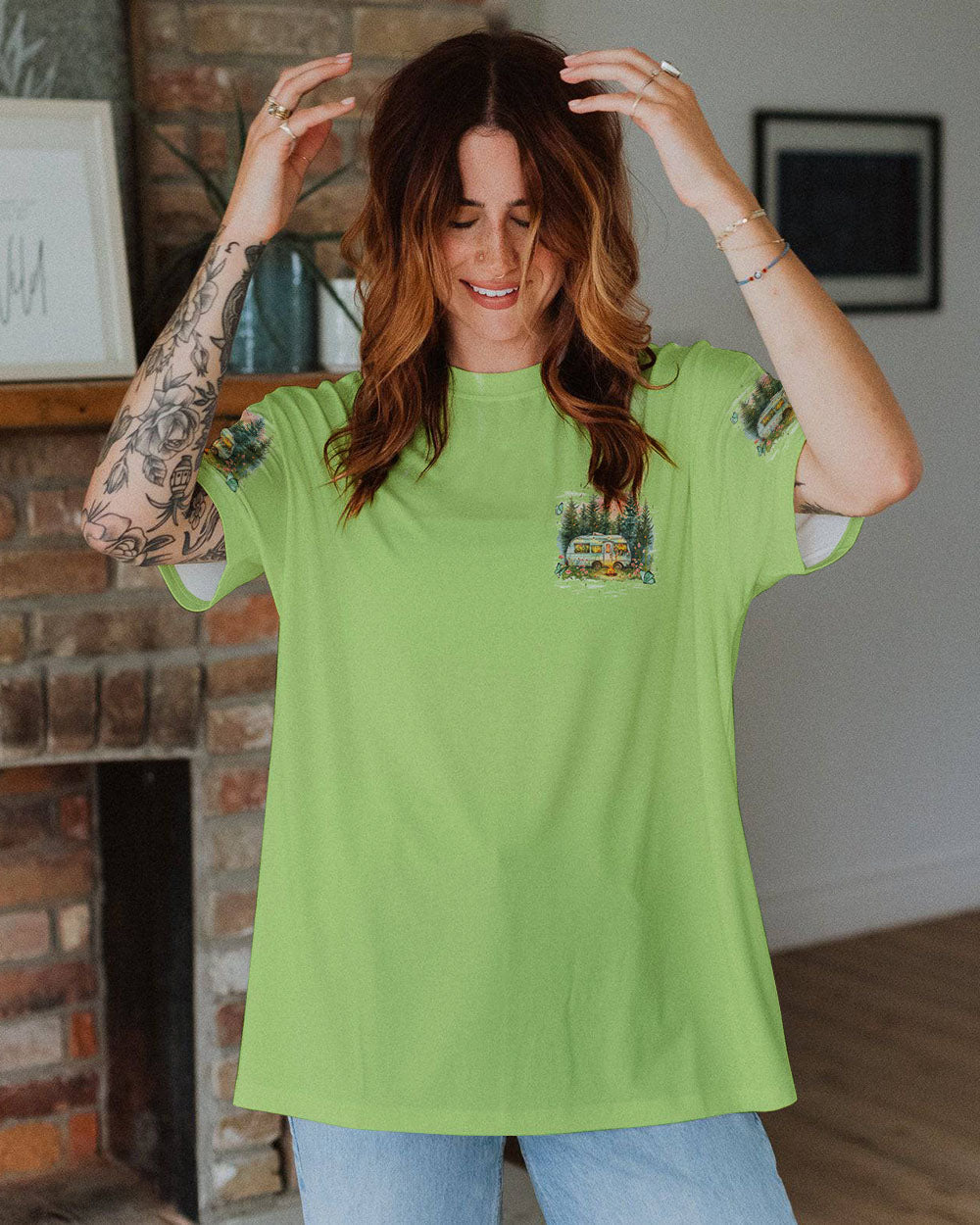 BLISSCORNERS LET'S GO CAMPING ALL OVER PRINT