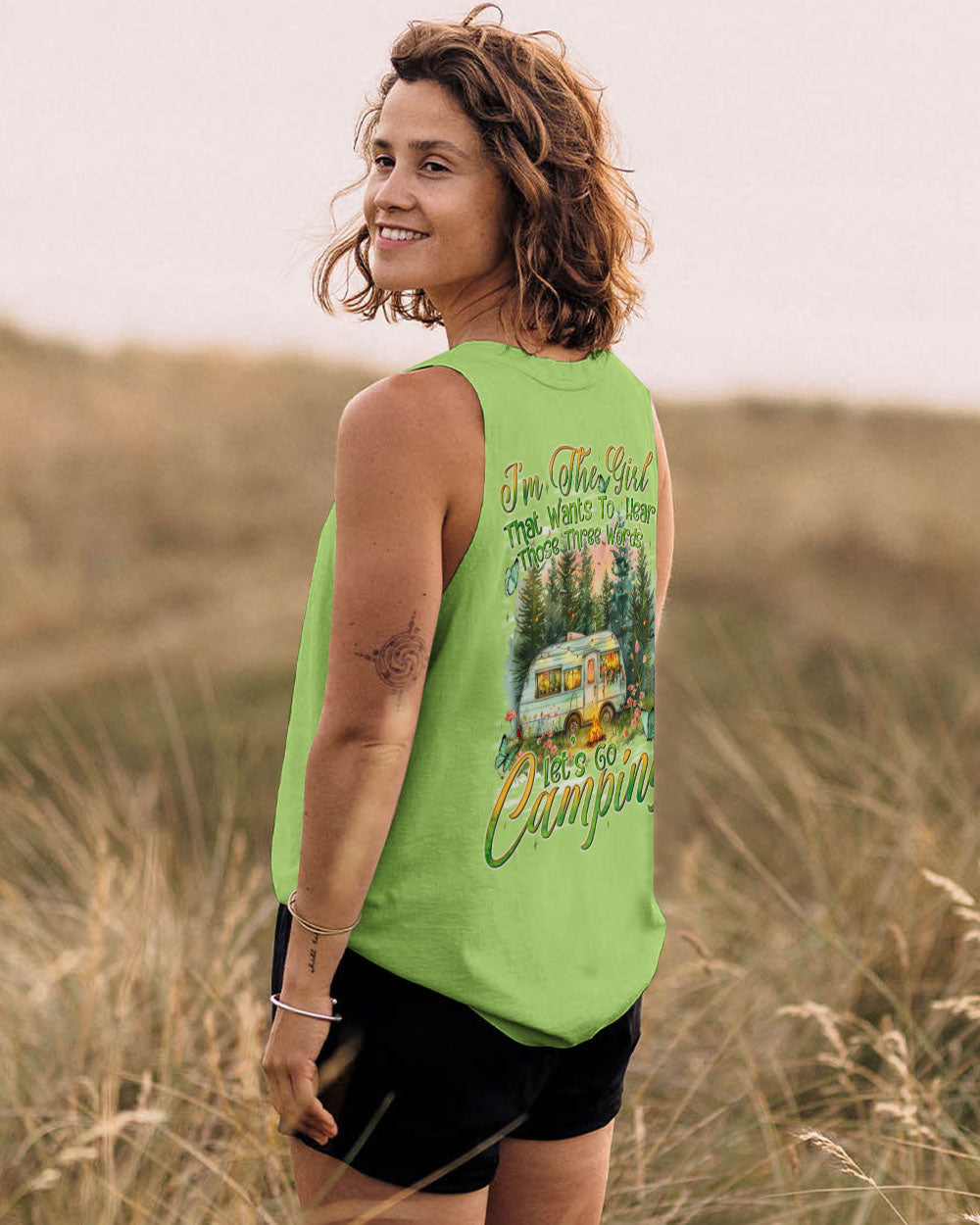 BLISSCORNERS LET'S GO CAMPING ALL OVER PRINT