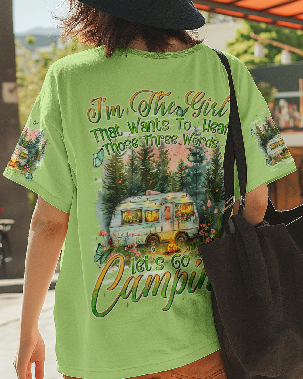 BLISSCORNERS LET'S GO CAMPING ALL OVER PRINT
