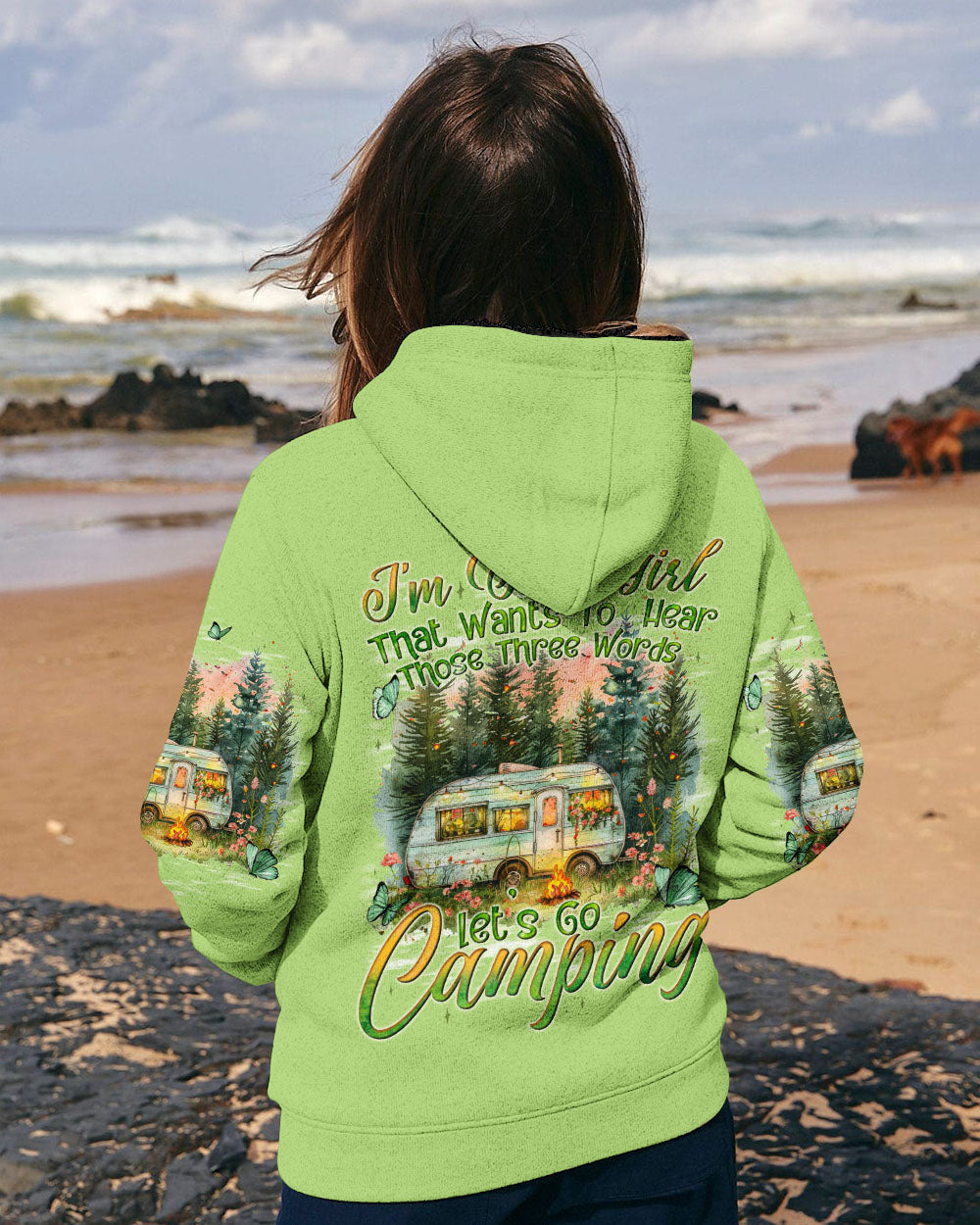 BLISSCORNERS LET'S GO CAMPING ALL OVER PRINT
