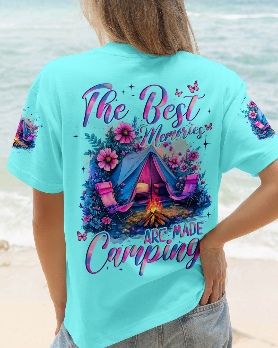 BLISSCORNERS THE BEST MEMORIES ARE MADE CAMPING ALL OVER PRINT