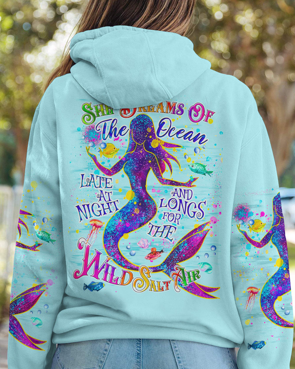 BLISSCORNERS SHE DREAMS OF THE OCEAN MERMAID ALL OVER PRINT