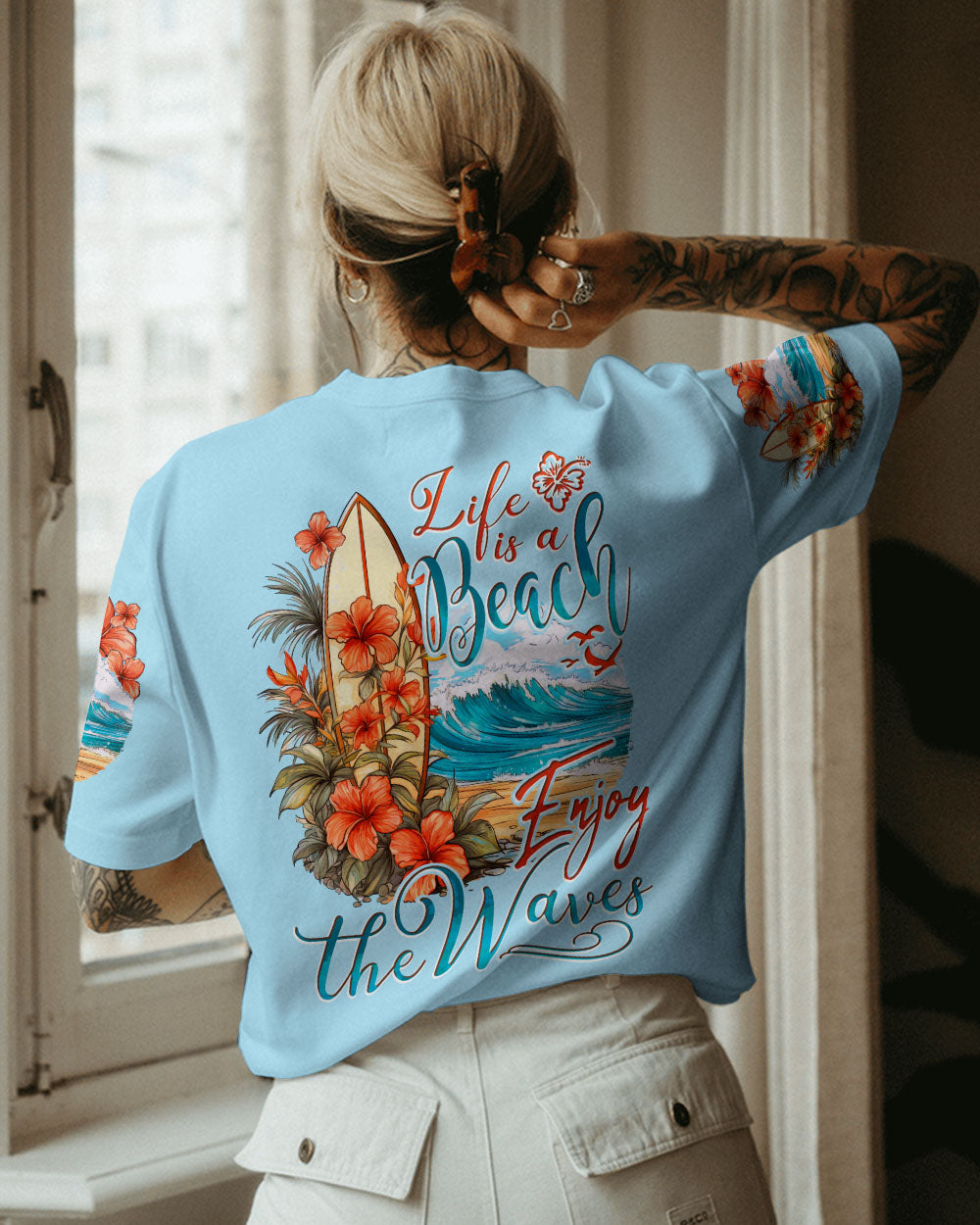 BLISSCORNERS ENJOY THE WAVES ALL OVER PRINT