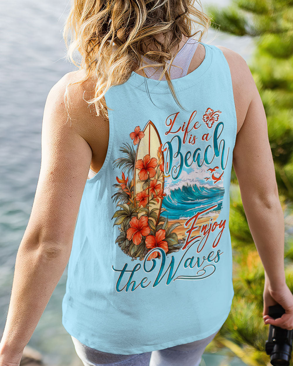 BLISSCORNERS ENJOY THE WAVES ALL OVER PRINT