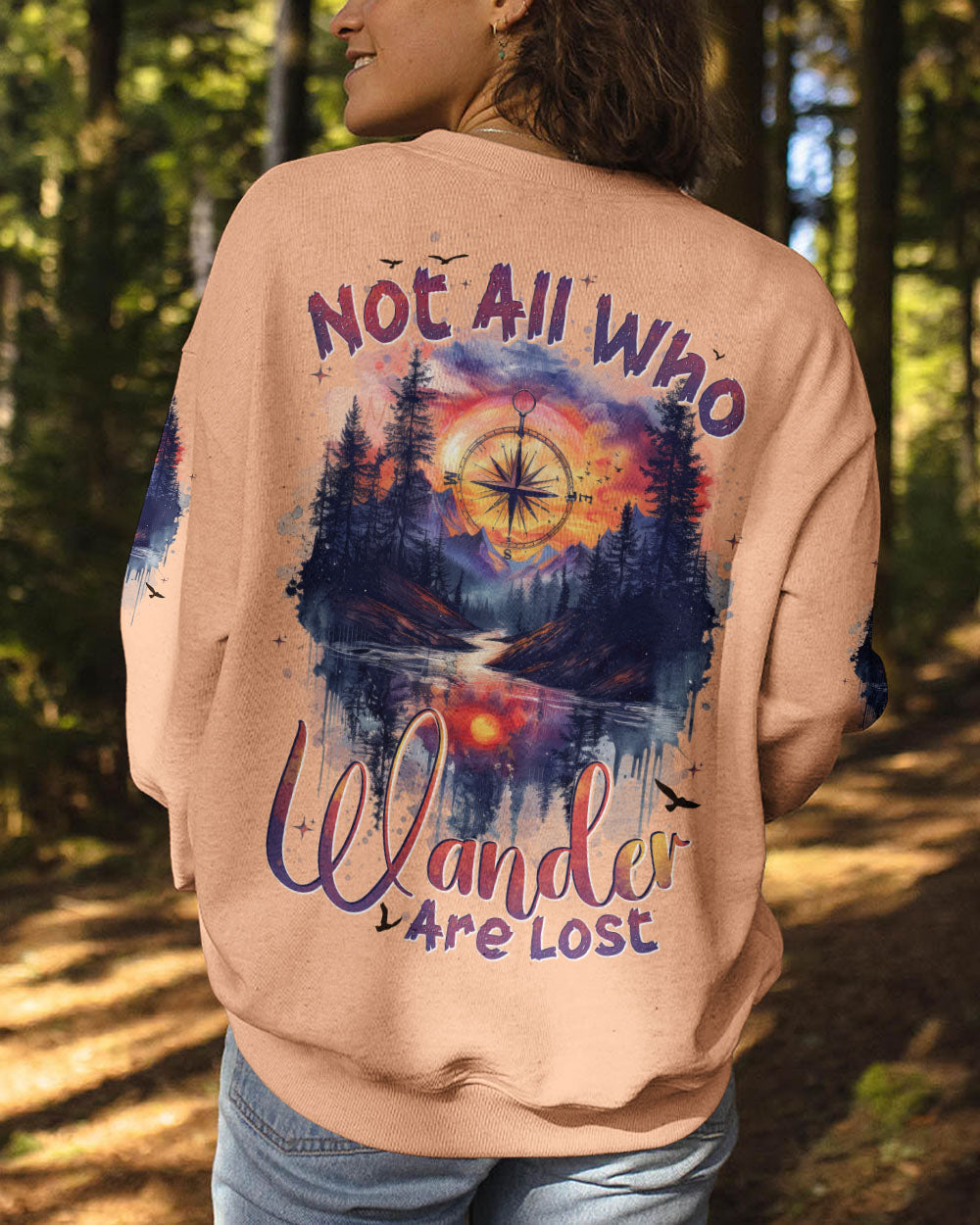 BLISSCORNERS NOT ALL WHO WANDER ARE LOST ALL OVER PRINT