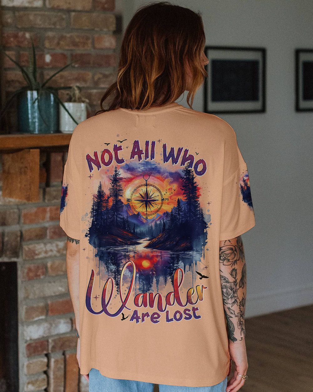 BLISSCORNERS NOT ALL WHO WANDER ARE LOST ALL OVER PRINT