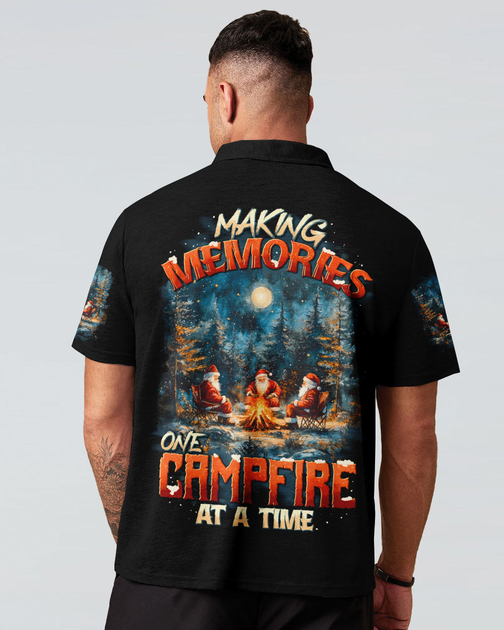 BLISSCORNERS MAKING MEMORIES ONE CAMPFIRE AT A TIME CHRISTMAS ALL OVER PRINT