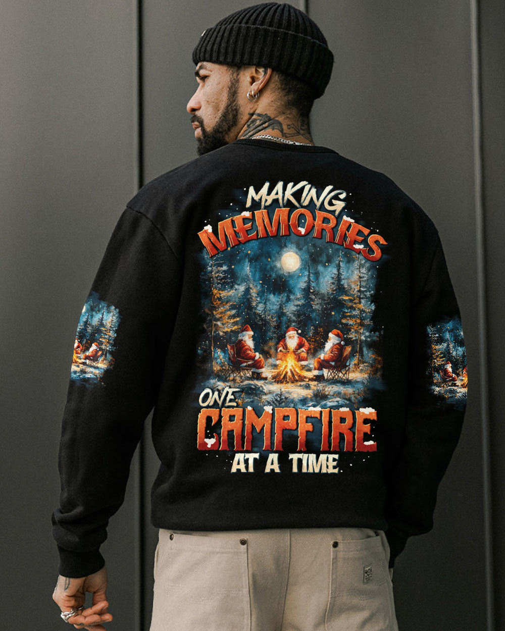BLISSCORNERS MAKING MEMORIES ONE CAMPFIRE AT A TIME CHRISTMAS ALL OVER PRINT