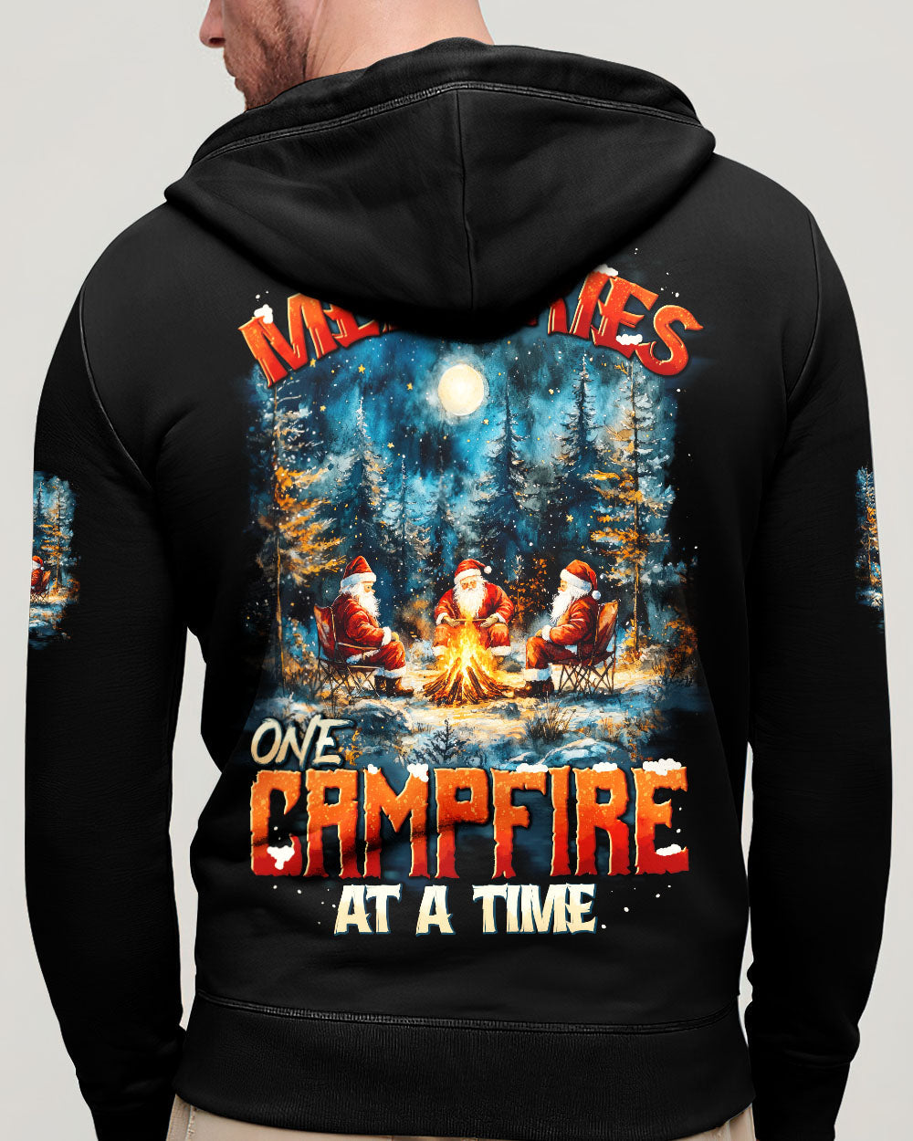 BLISSCORNERS MAKING MEMORIES ONE CAMPFIRE AT A TIME CHRISTMAS ALL OVER PRINT